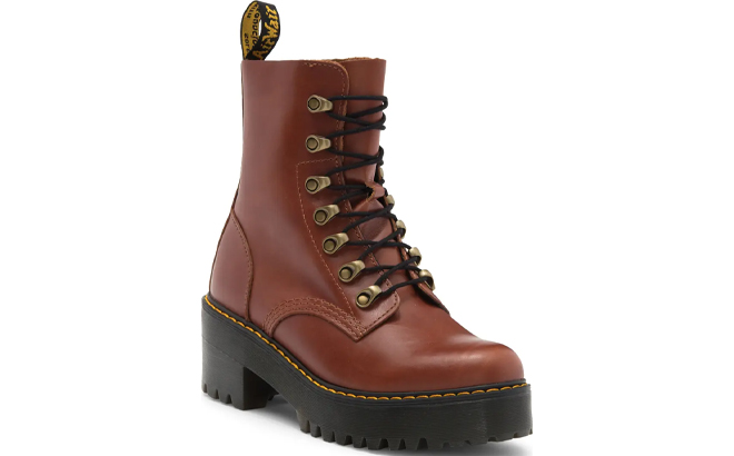 Dr Martens Leona Combat Womens Boots