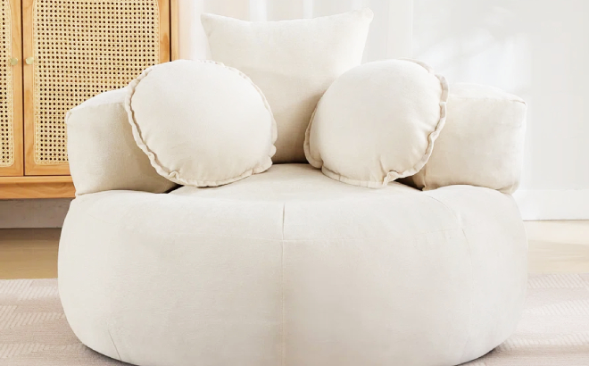 Ebern Designs Low Profile Floor Hugger Chair