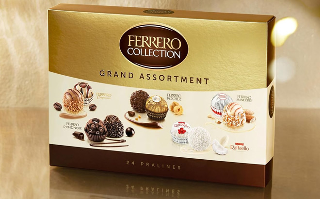 Ferrero Rocher 24 Count Grand Assortment Premium Gourmet Chocolate