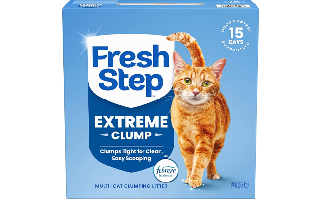 Fresh Step Extreme Multi Cat Clumping Litter with Febreze Freshness 14lbs