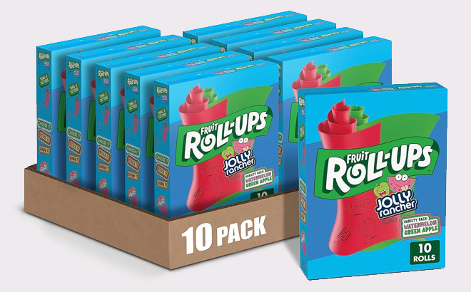 Fruit Roll Ups Jolly Rancher Snacks 10 Pack