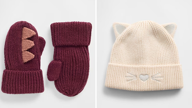 GAP Factory Baby Dino Mittens