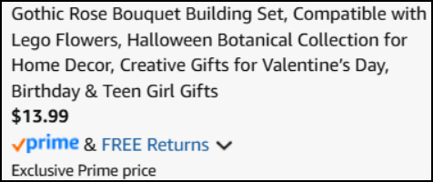 Gothic Rose Bouquet Building Set Checkout Page Gothic Rose Bouquet Building Set Checkout Page