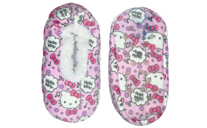 Hello Kitty Toddler Fuzzy Babba Slippers Socks Hello Kitty Toddler Fuzzy Babba Slippers Socks