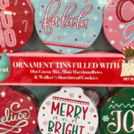Holiday Hot Cocoa Ornament Tins Set