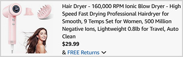 Ionic Hair Dryer Screenshot