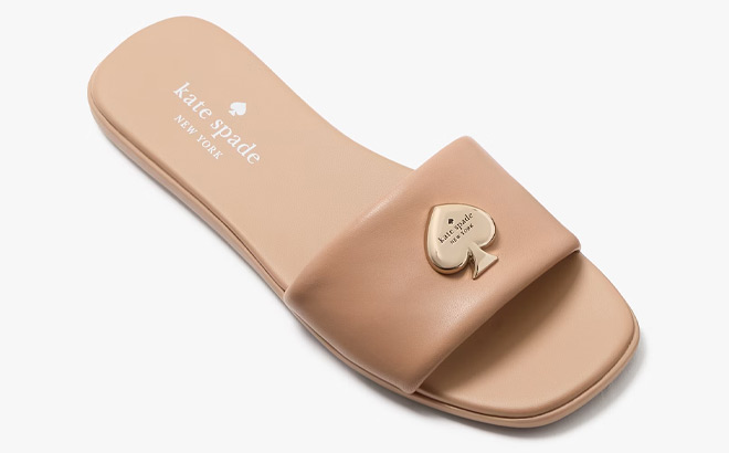 Kate Spade Kendall Smooth Leather Slide Sandals Kate Spade Kendall Smooth Leather Slide Sandals