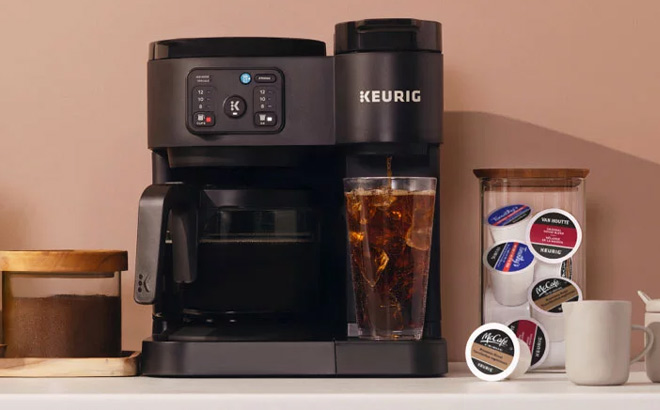 Keurig K Duo Essentials Hot Iced Single Serve K Cup Pod Coffee Maker Carafe Keurig K Duo Essentials Hot Iced Single Serve K Cup Pod Coffee Maker Carafe