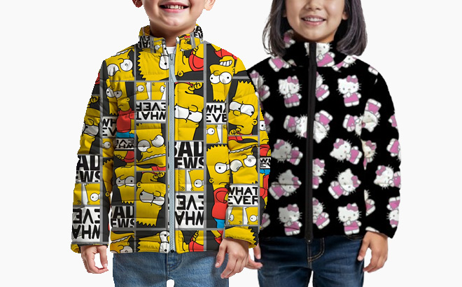Kids Character Puffer Jackets
