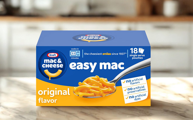 Kraft Easy Mac Cheese Dinner Packets