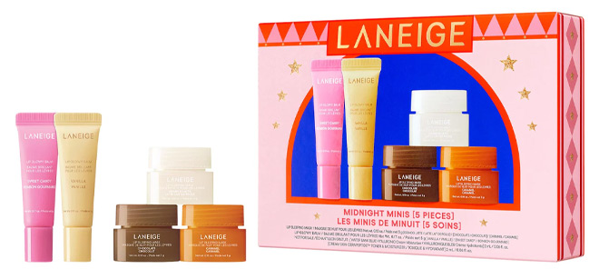Laneige Midnight Minis Lip Glowy Balm and Lip Sleeping Mask Set