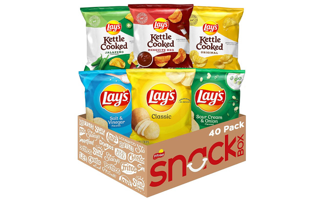 Lays Potato Chips Regular Kettle Variety Pack 40 Count Lays Potato Chips Regular Kettle Variety Pack 40 Count