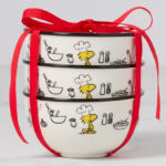 Lenox Chef Snoopy Porcelain Mini Bowls 3 Piece Set on the Table