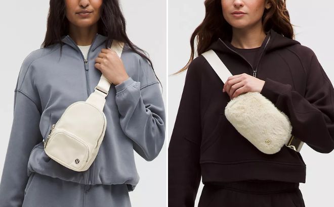 Lululemon Everywhere Sling Bag Small 2L and Everywhere Belt Bag 1L Plush Fleece Lululemon Everywhere Sling Bag Small 2L and Everywhere Belt Bag 1L Plush Fleece