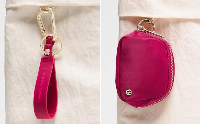 Lululemon Silicone Keychain