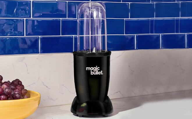Magic Bullet Blender 7 Piece Set on a Table Magic Bullet Blender 7 Piece Set on a Table