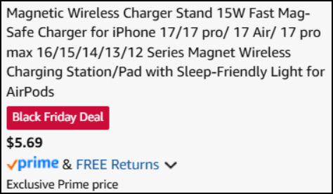 Magnetic Wireless Charger Stand Checkout