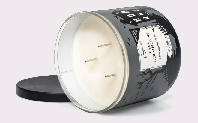 Mainstays Fall Farmhouse Scented 3 Wick Candle