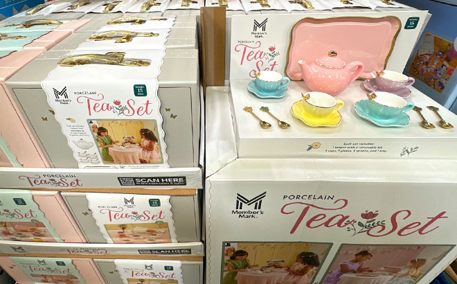 Members Mark 15 Piece Butterfly Porcelain Tea Set Members Mark 15 Piece Butterfly Porcelain Tea Set