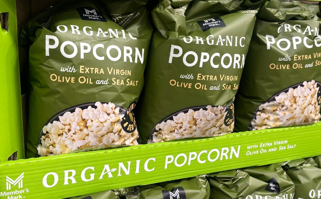 Members Mark Organic Sea Salt Popcorn with Extra Virgin Olive Oil Members Mark Organic Sea Salt Popcorn with Extra Virgin Olive Oil