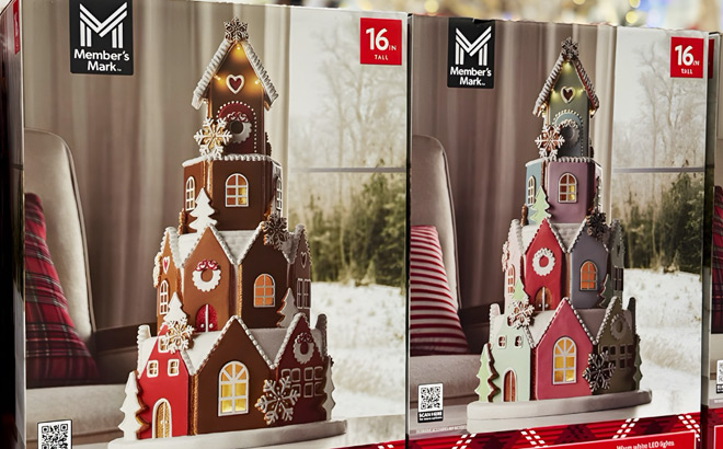 Members Mark PreLit Gingerbread Village