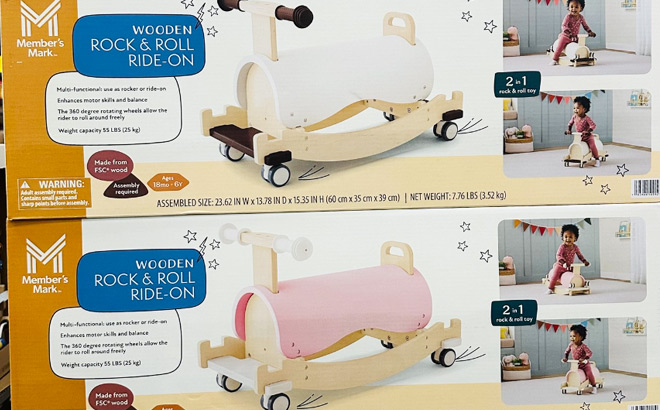 Members Mark Wooden Rock and Roll RideOn