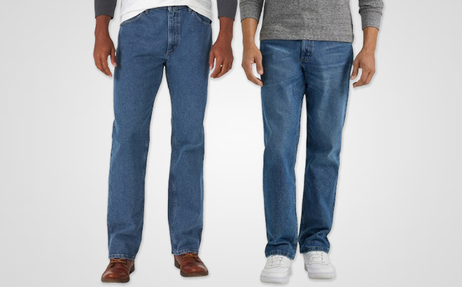 Men Wearing Various Styles of Wranglers Jeans