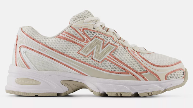 New Balance 740 Shoe in Linen with Terra Cotta and Landslide