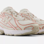 New Balance 740 Shoes in Linen with Terra Cotta and Landslide