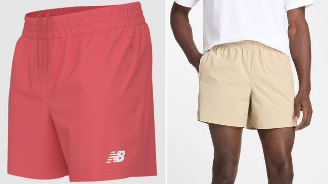 New Balance Mens Athletics Stretch Woven Shorts New Balance Mens Athletics Stretch Woven Shorts
