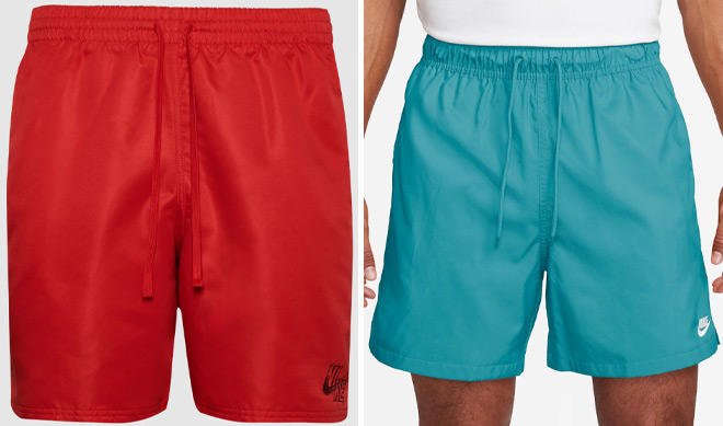 Nike Mens Essential Logo 7 Inch Shorts and Club Flow Shorts