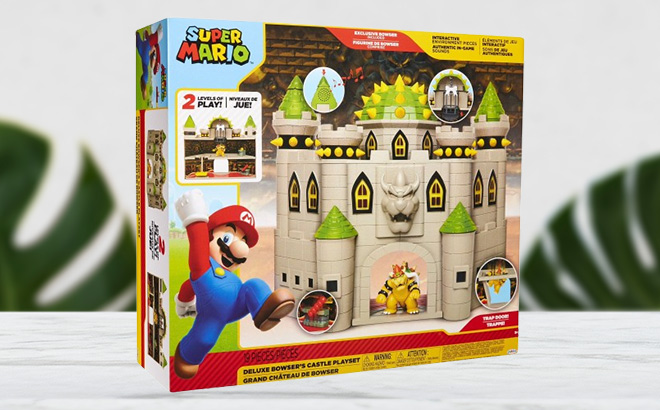 Nintendo Super Mario Deluxe Bowsers Castle 2 5 inch Action Figure Playset