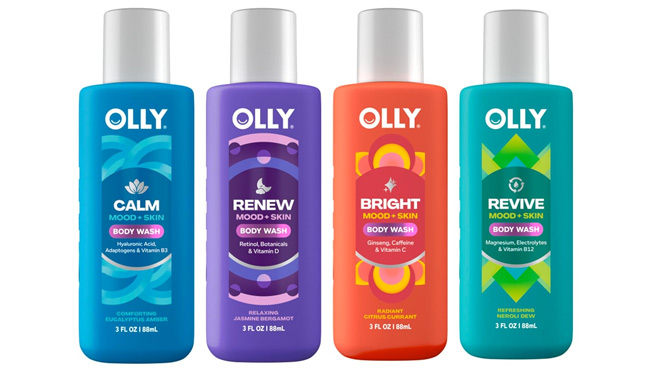 OLLY Body Wash Mixed Pack 4 Count