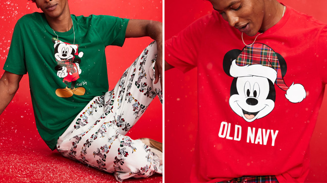 Old Navy Mens Old Navy x Disney Holiday Graphic T Shirt