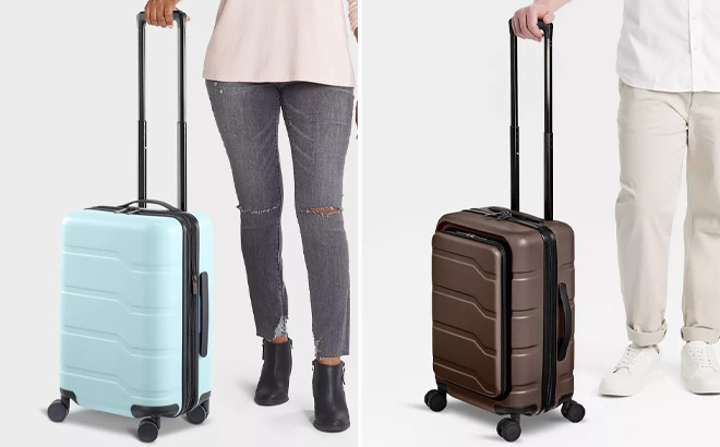 Open Story Hardside Carry On Spinner Suitcase