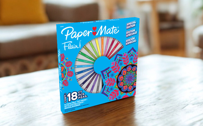 Paper Mate 18 Count Pens on a Table