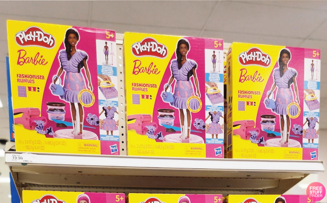 Play Doh Barbie Fashionista Ruffles Sets Play Doh Barbie Fashionista Ruffles Sets