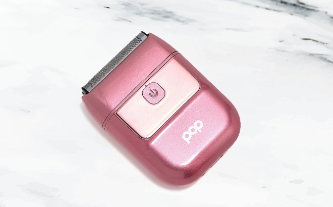 Pop Sonic Rechargeable Travel Shadow Shaver Box in Rose Gold Color