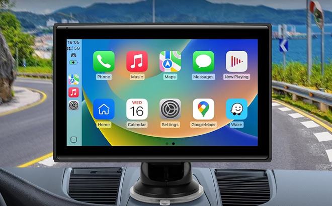 Portable Wireless CarPlay Screen