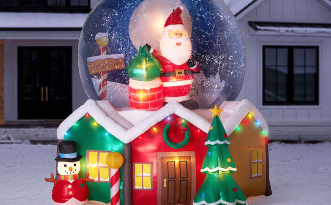 PreLit Snowglobe Airblown PreLit Snowglobe Airblown