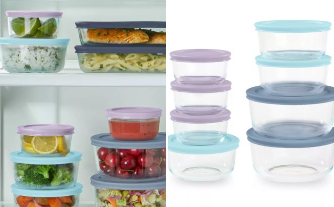 Pyrex 20 Piece Glass Food Storage Set