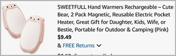 Rechargeable Hand Warmers 2 Pack Screenshot 1