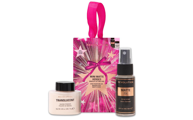 Revolution 2 Piece Mini Matte Heros Makeup Setting Set