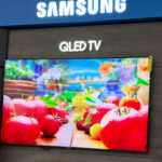 Samsung QLED 4K UHD SamsungVision AI Smart Tizen TV on the Wall