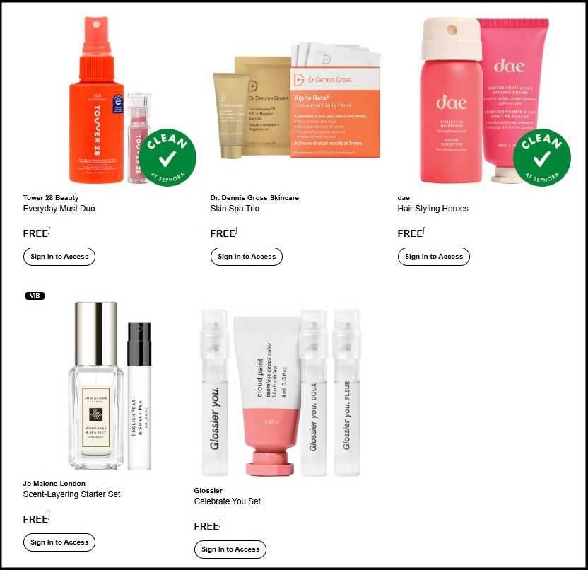 Sephora Birthday Freebies