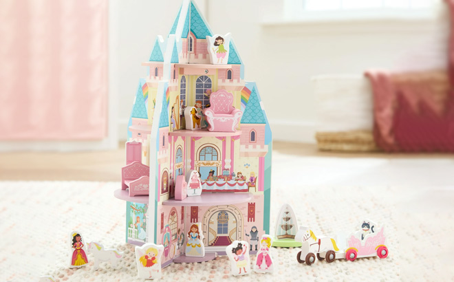 Spark Create Imagine Wooden Princess Castle Play Set