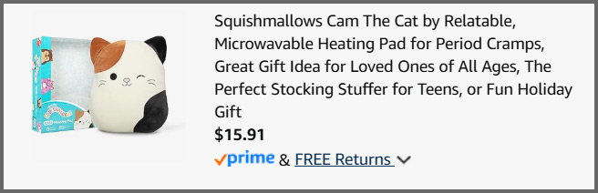 Squishmallows Cam The Cat by Relatable