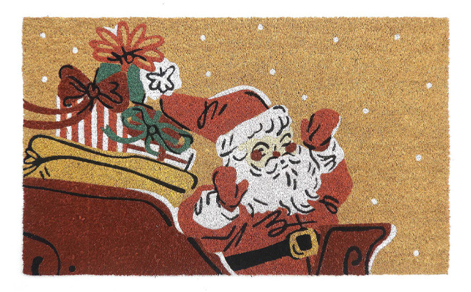 St Nicholas Square Santa Coir Doormat