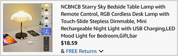 Starry Sky Bedside Table Lamp with Remote Control Screenshot Starry Sky Bedside Table Lamp with Remote Control Screenshot
