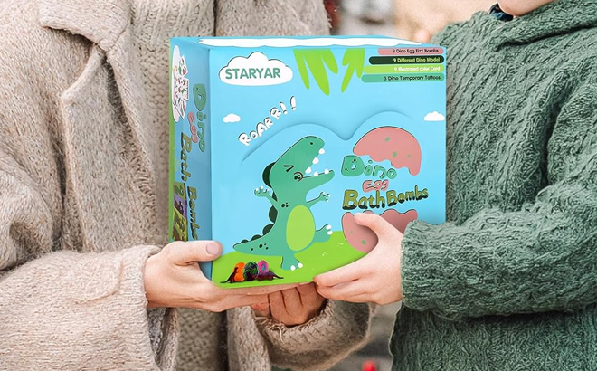 Staryar Kids Dinosaur Bath Bombs Set